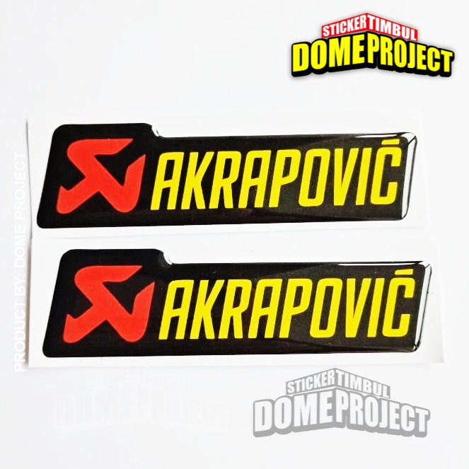 AKRAPOVIC STIKER MOTOR EMBLEM LENTUR AKSESORIS SEPEDA MOTOR