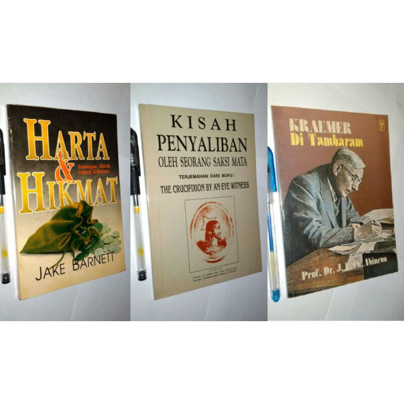 ORIGINAL - Paket 3 (Harta dan Hikmat, Kisah Penyaliban Oleh Seorang Saksi Mata, Kraemer di Tambaram)