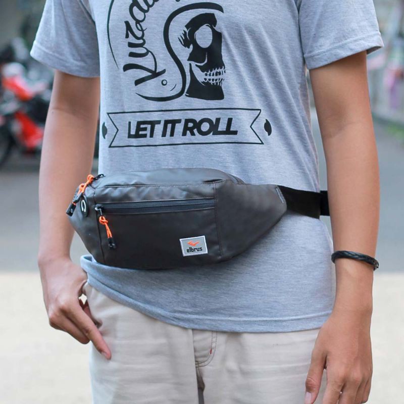 Tas selempang pria slingbag waistbag premium waterproof anti air original terbaru promo diskon COD