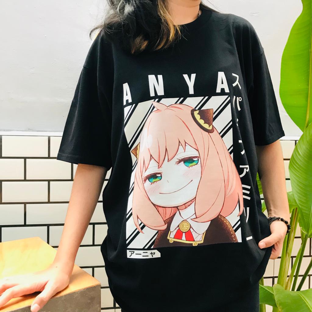 Tshirt Anya Smirk Kanji Anime Manga SPY x Family Premium Unisex