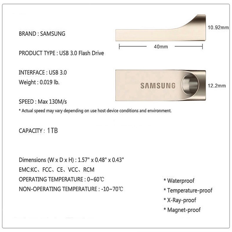 Samsung Flash Disk USB 3.0 Kapasitas 1TB