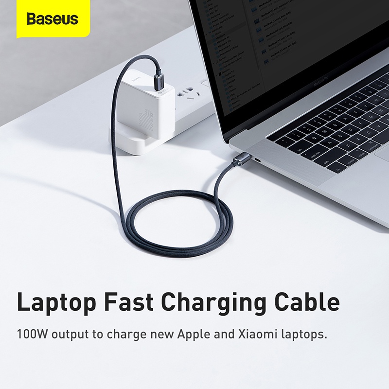 Baseus Crystal Shine Kabel Data 100W Type C to Type C Fast Charging PD QC 4.0