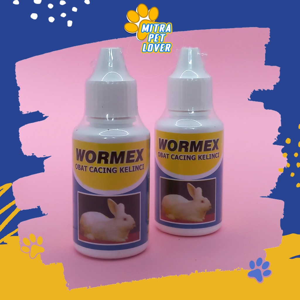 OBAT CACING KELINCI - WORMEX 30 ML ORIGINAL - BASMI CACING PITA , GELANG , CAMBUK DI USUS LAMBUNG &amp; HATI RABBIT AMAN SEHAT - MURAH GARANSI ASLI KUALITAS - PET ANIMAL HEALTHCARE &amp; VETERINARY TAMASINDO OBAT KESEHATAN &amp; VITAMIN TERNAK HEWAN MITRAPETLOVER