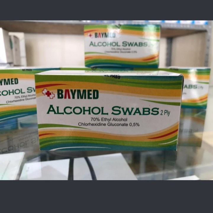 Alcohol Swab Baymed 2ply isi 100pcs - Alkohol Swabs Tissue Alcohol