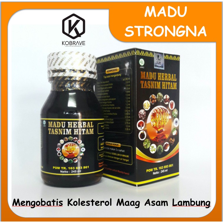 Madu Herbal Tasnim Hitam 17  Mengobati Kolesterol Maag Asam Lambung Herbal Multi Manfaat