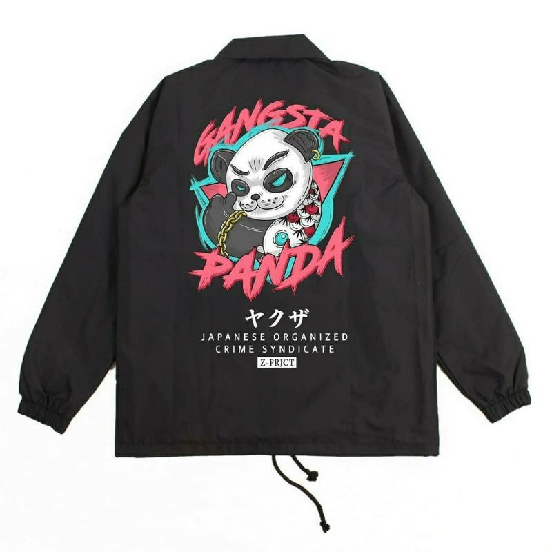 Jaket Coach Japan Culture - Gangsta Panda / Jaket Windbreaker / Jaket Pria