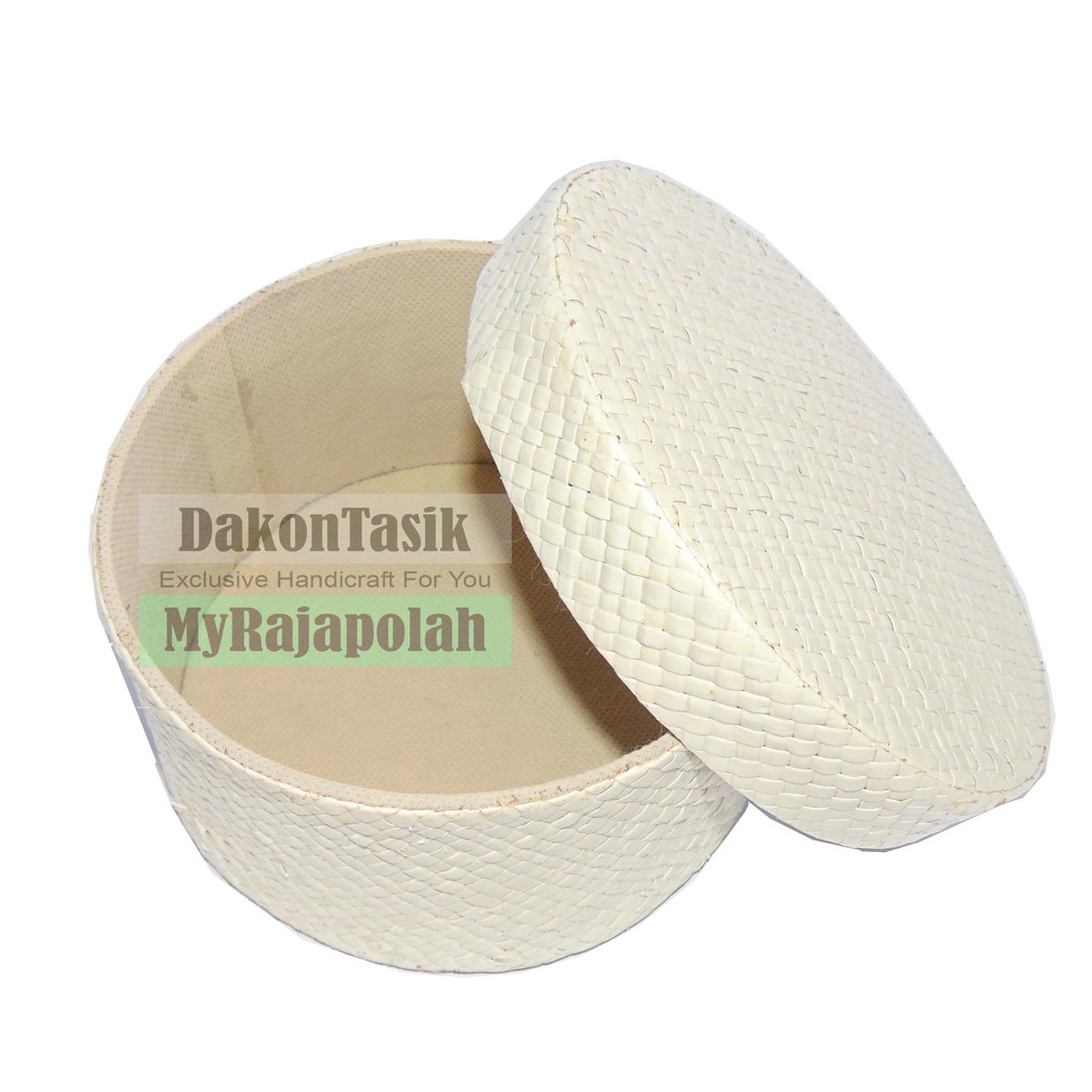 DT - 17138 TOPLES TEMPAT PENYIMPANAN PERHIASAN AKSESORIS ANYAMAN PANDAN