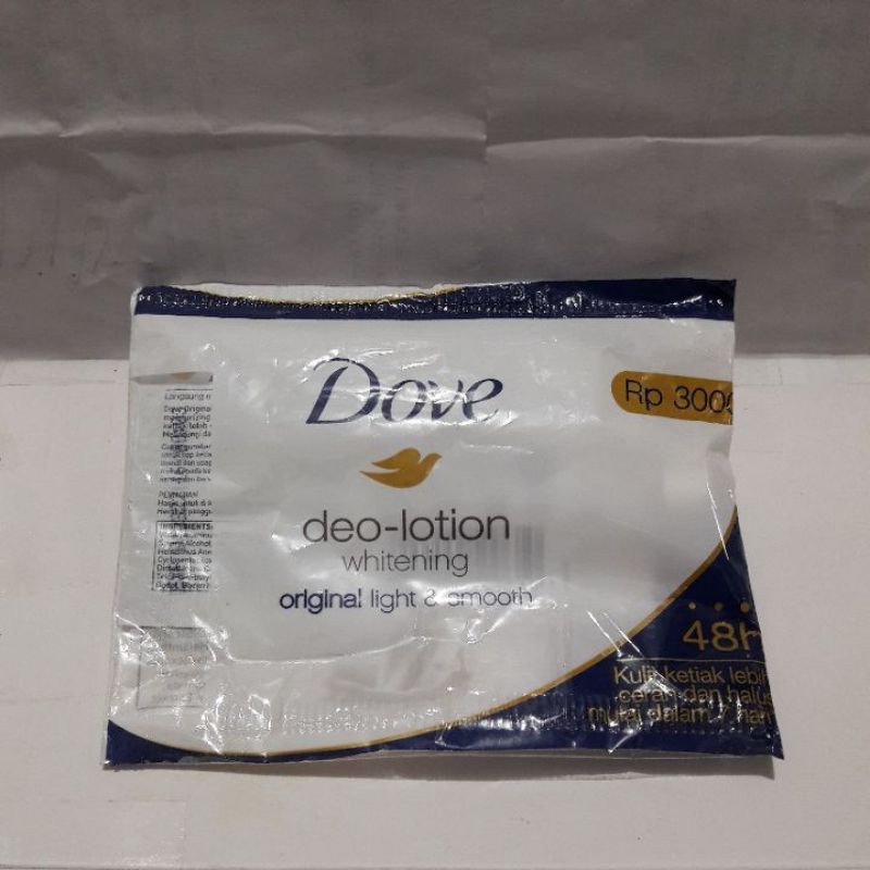 dove deo lotion sachet 9r/deodorant