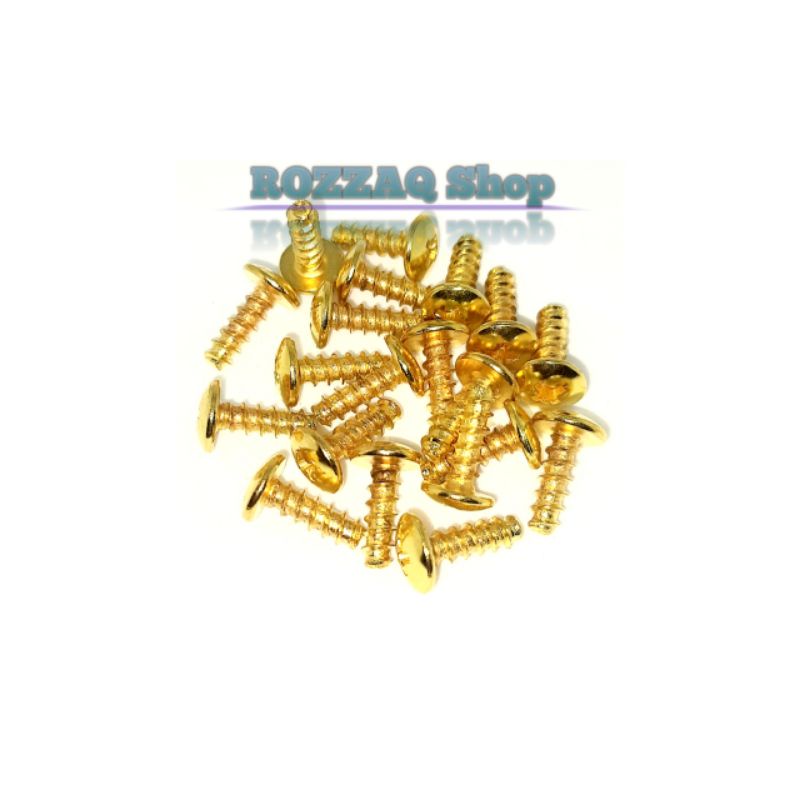 20 PCS Baut Body Honda Warna GOLD 4x12 Baut Cover Body Honda Baut Body Samping Beat pop fi street Vario karbu Scoopy Spacy Genio