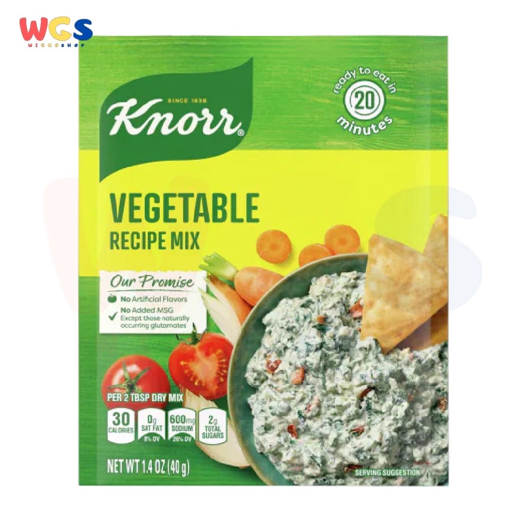 Knorr Vegetabel Recipe Mix Bold Flavor No Added MSG 1.4oz 40g