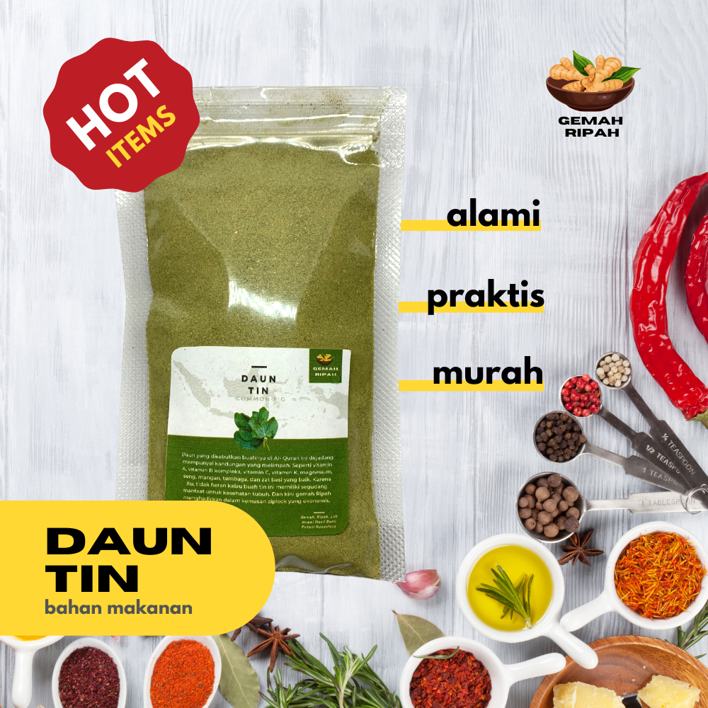 

Daun Tin Kering Bubuk Premium Teh Seduh Daun Tin Mpasi Makanan Bayi Organik Pelancar Asi Booster