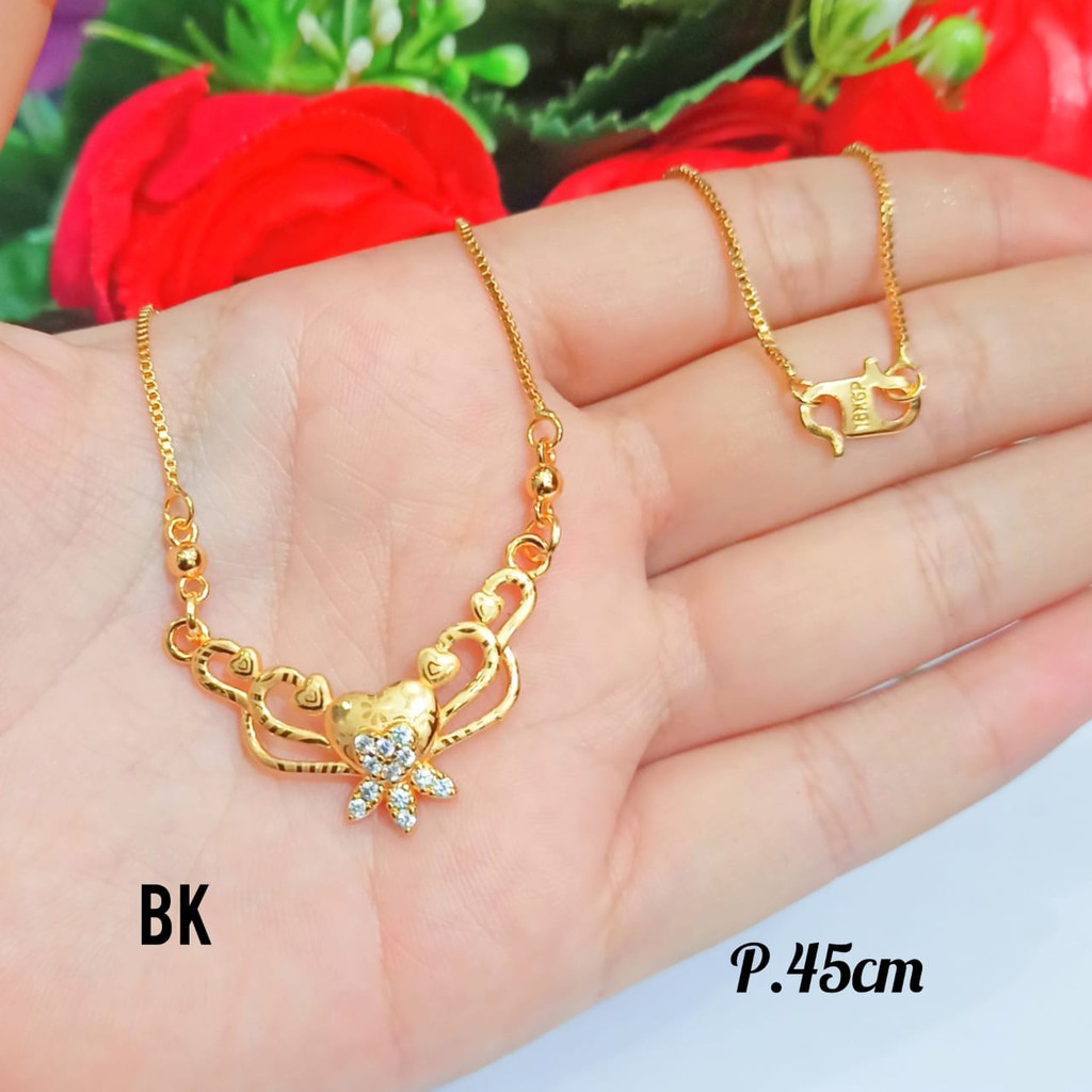 Kalung koye Dewasa pertama ukir gold tidak karat COD