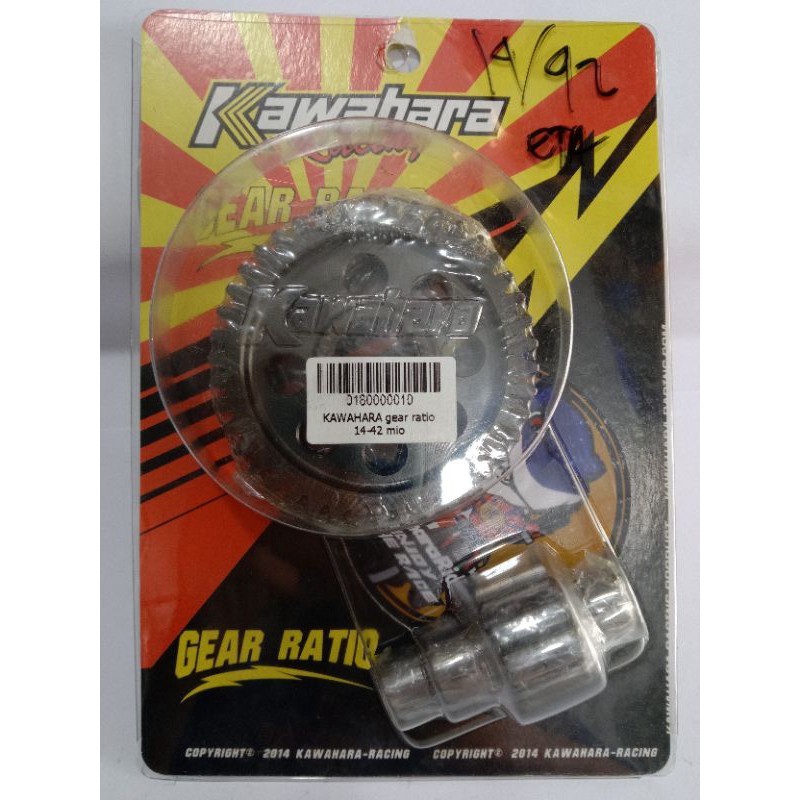 Gear gir gigi rasio mio  kawahara ukuran (14-40 ) (14-41)  (14-42) gigi rasio kawahara mio