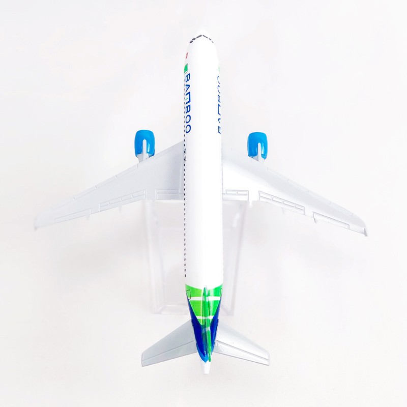 Miniatur Diecast Pesawat Terbang Airbus A320 Bahan Alloy Ukuran 16CM