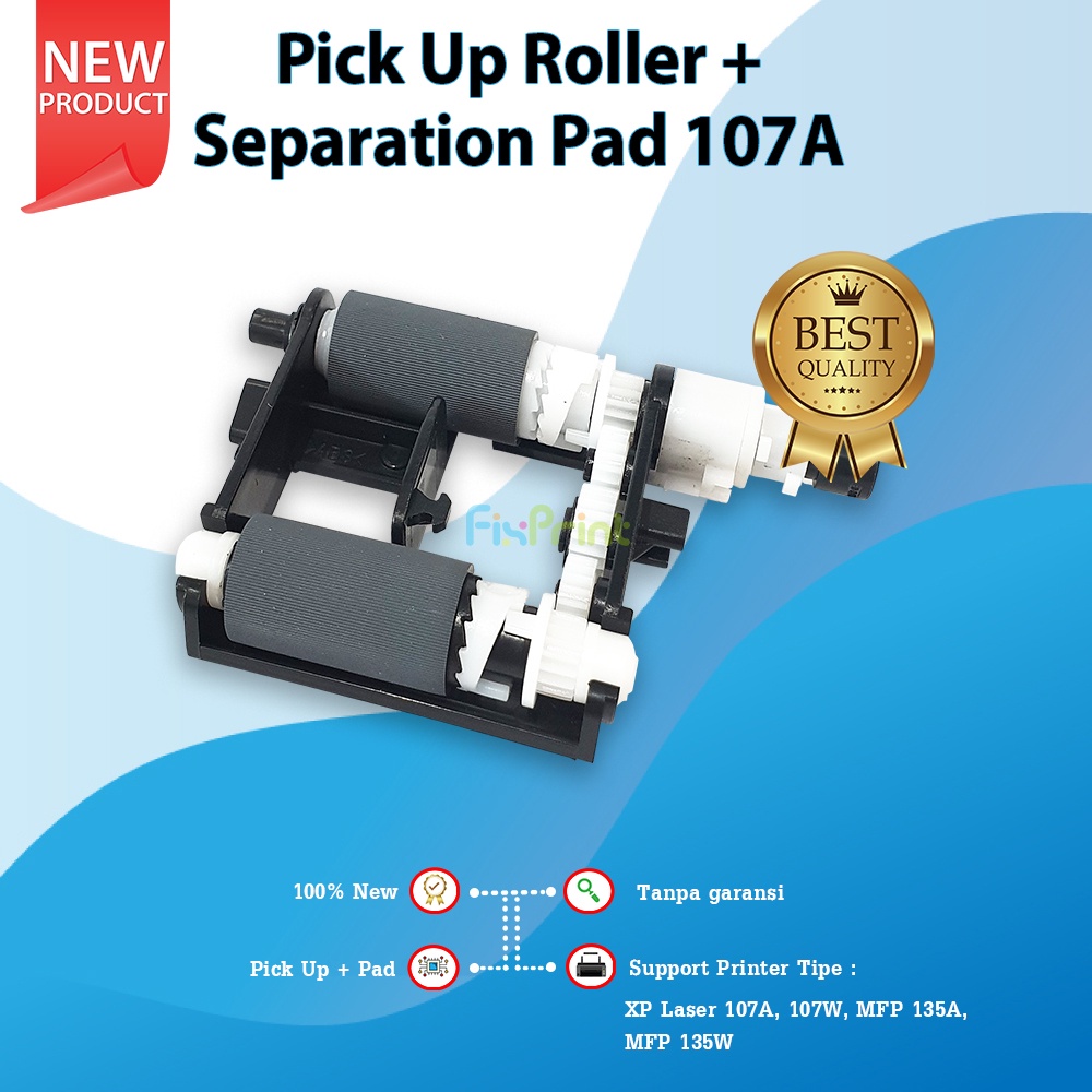 Pick Up Roller + Separation Pad 107A New, Roller Kit Printer Laser 107A 107W MFP 135A 135W