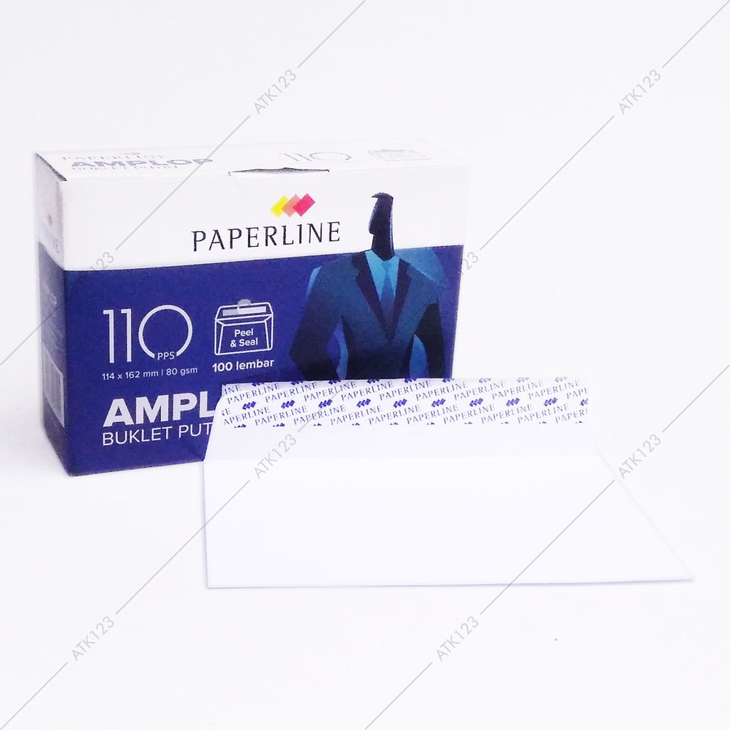  Amplop Putih  Paperline 110 PPS Uk 114 x 162 mm Shopee 