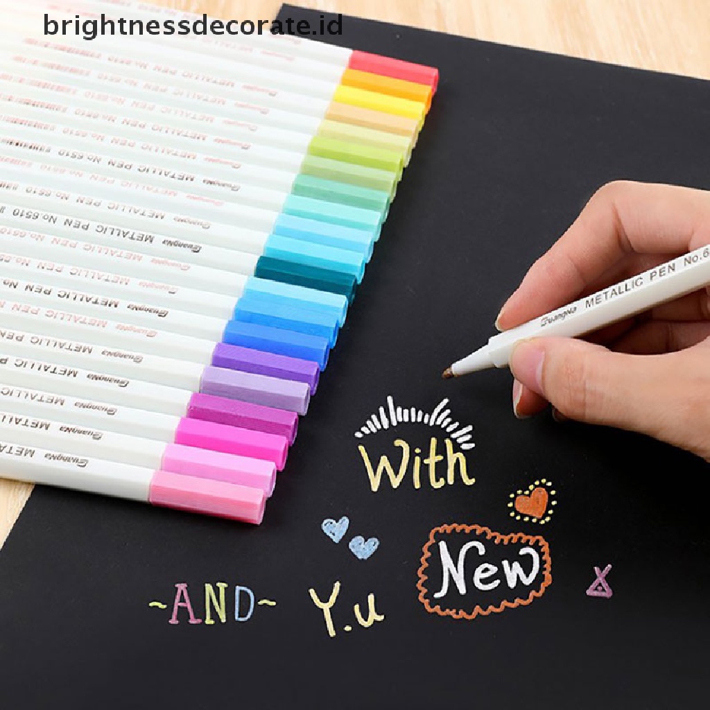 [birth] 20 colors Premium Acrylic Pens Marker Pens Paint Pen Write on Stones Glass [ID]