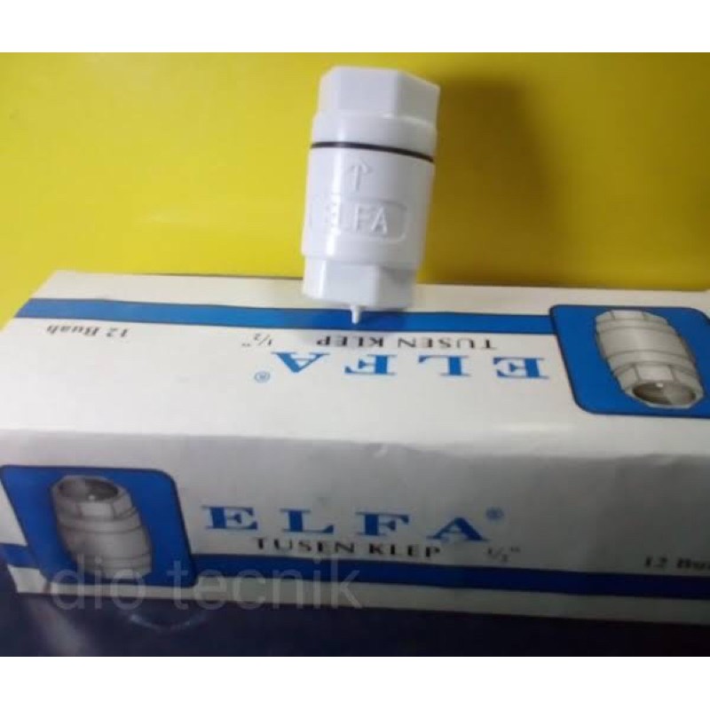 Tusen klep 1 inch pvc merk elfa/finna