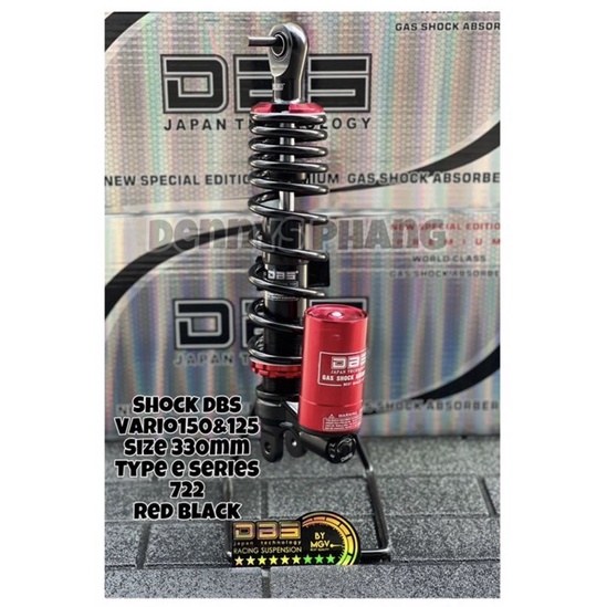 Shock DBS Tabung Bawah Matic Singel Shockbreaker DBS 722 E Series 330mm Vario 125 150 Mio X Raider Click 125 150 FOURSIX_46