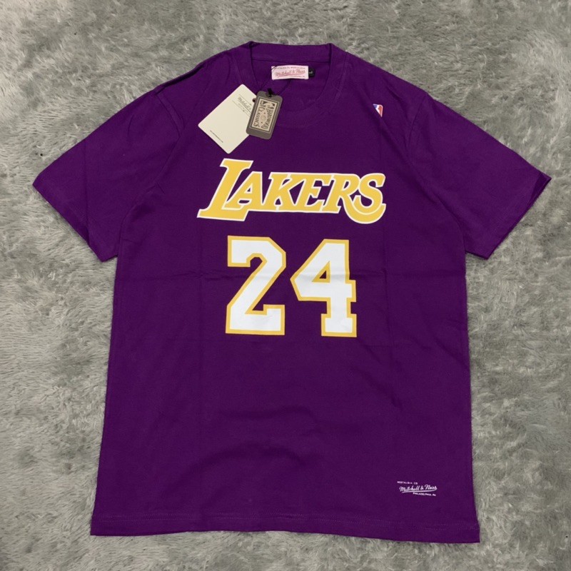 Kaos Tshirt Lakers Kobe Bryan Mitchel &amp; Ness Mirror