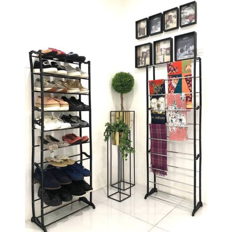 Amazing Shoes Rack Tri j / Rak Jilbab / Rak Kerudung Tri J Termurah