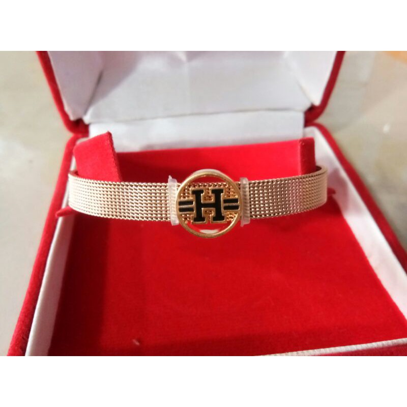 Gelang emas asli ikat tali jam kadar 375