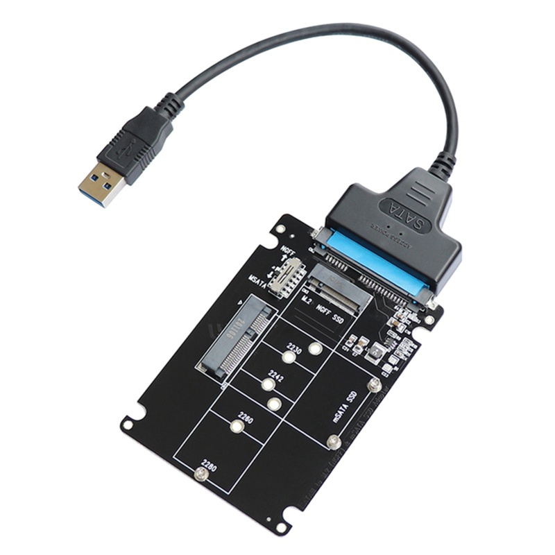 Btsg Untuk M.2 (NGFF) &amp; mSATA Ke III Adapter Converter Card