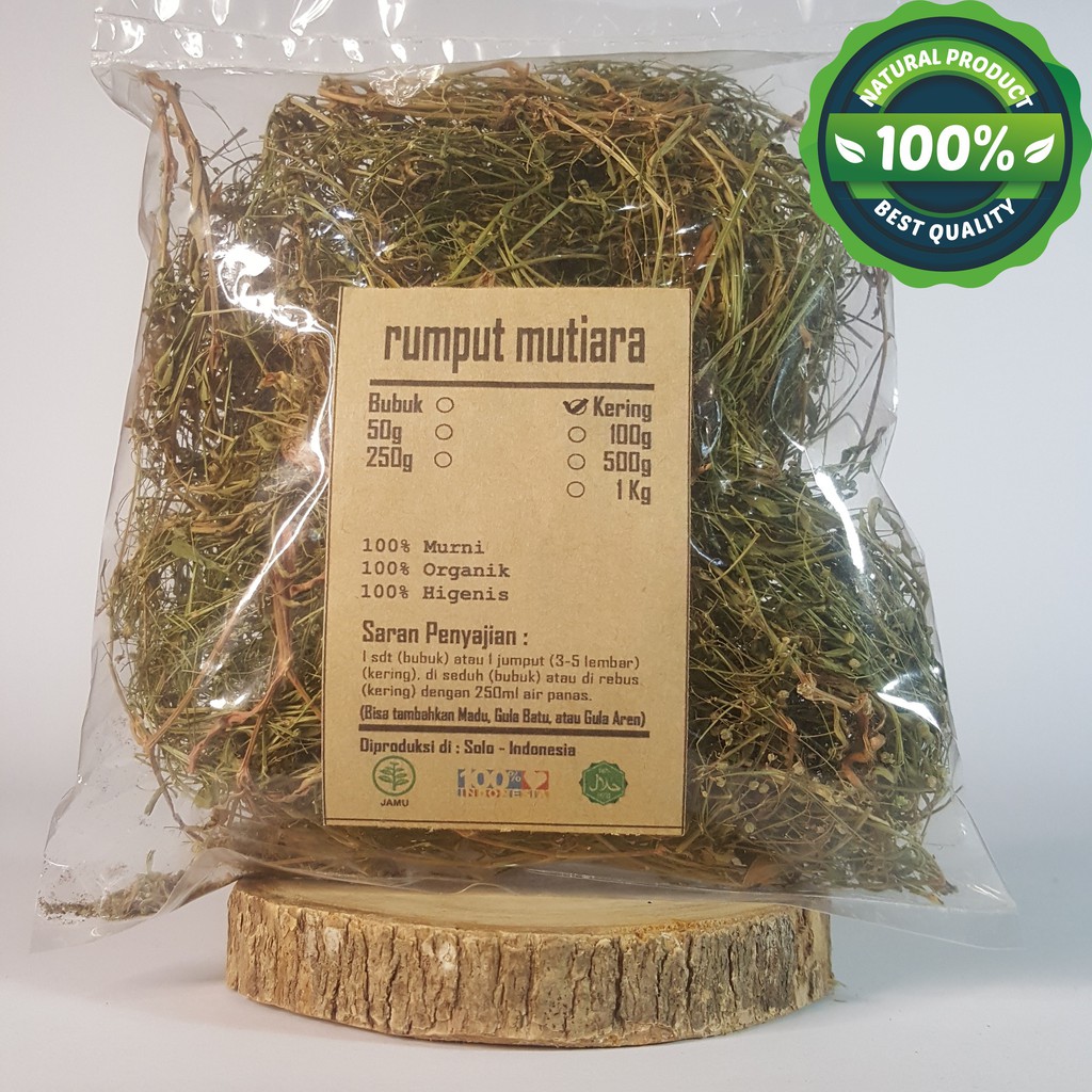 

Rumput Mutiara Kering Murni Rempah Herbal Organik Perawatan Kesehatan Alami 50Gr