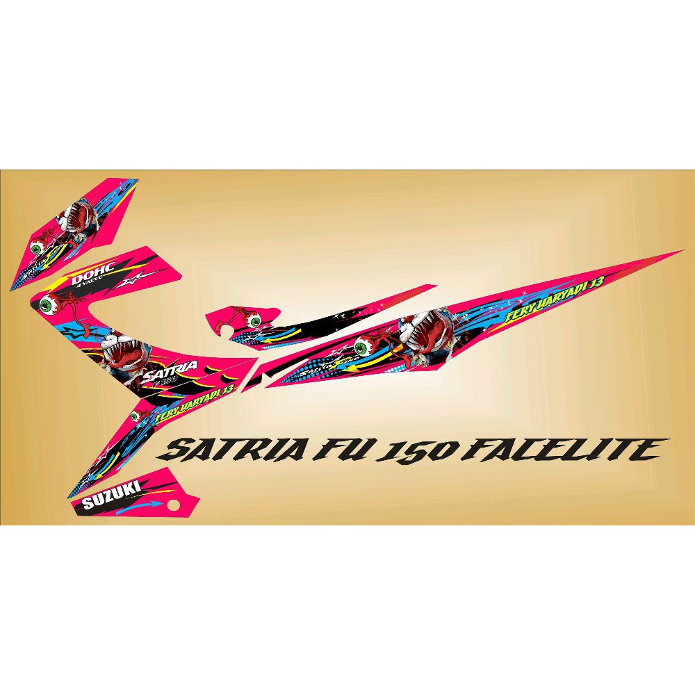 Decal Striping Satria Fu Doraemon Zombie Limited Limited Shopee