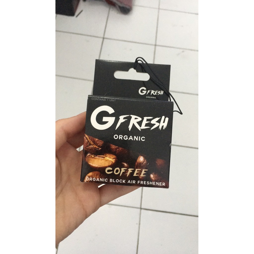 Parfum Gantung / Pewangi Interior Mobil Merek G FRESH Aroma Kopi / Java Coffee