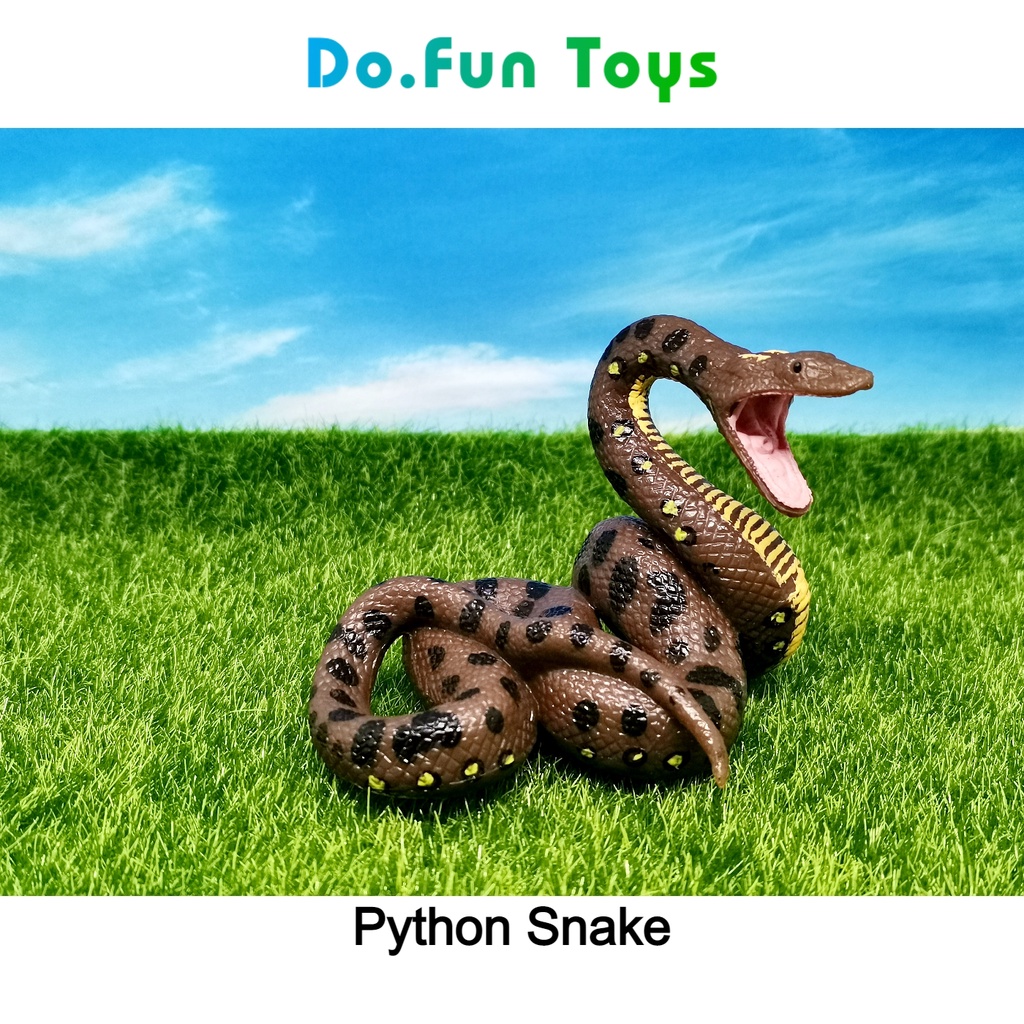 Animal Figurine | PYTHON SNAKE / Mainan Miniatur Ular Piton