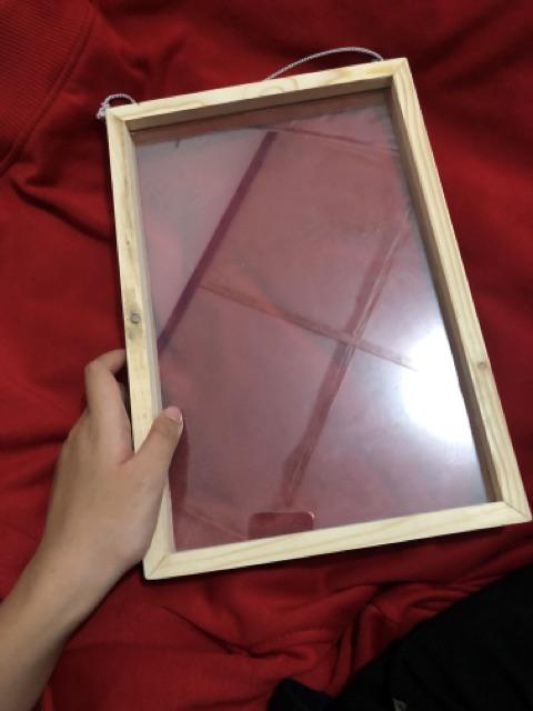 Pigura Double Glass Natural 20x30