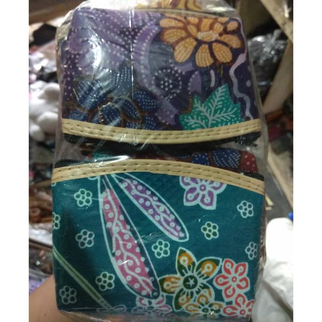 (BISA COD) SATU SET DOMPET KOIN BATIK ISI 20 PCS 10 x 8 cm - SOUVENIR PERNIKAHAN