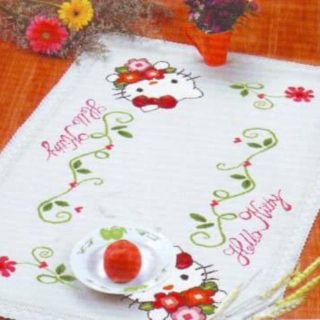 Paket Kristik/cross stitch taplak meja