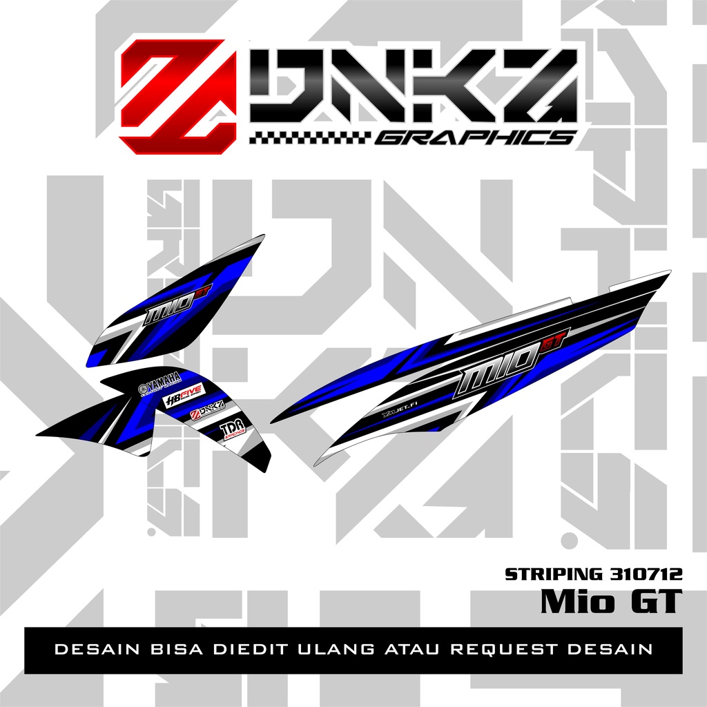 Stiker Mio GT Decal Striping Mio GT Premium Racing 310712