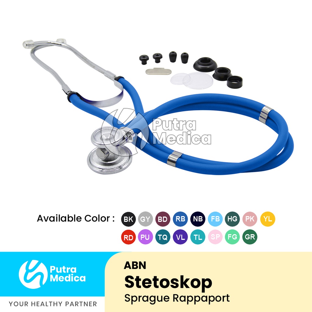 ABN Stetoskop Sprague Rappaport 2 Selang / Stethoscope Warna Warni / Stethoscop / Stetoscope / Stetoscop / Alat Kedokteran