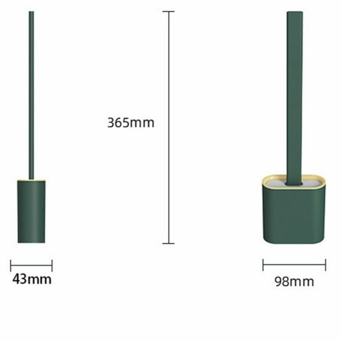 [BAYAR DITEMPAT] Brush Toilet Silicone / Sikat WC Silikon