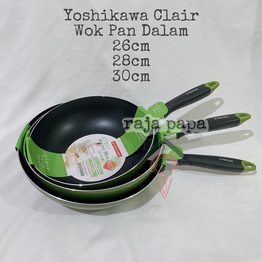 Rapa Minowa Clair Wok Pan Panci Wok Pan 26cm 28cm 30cm