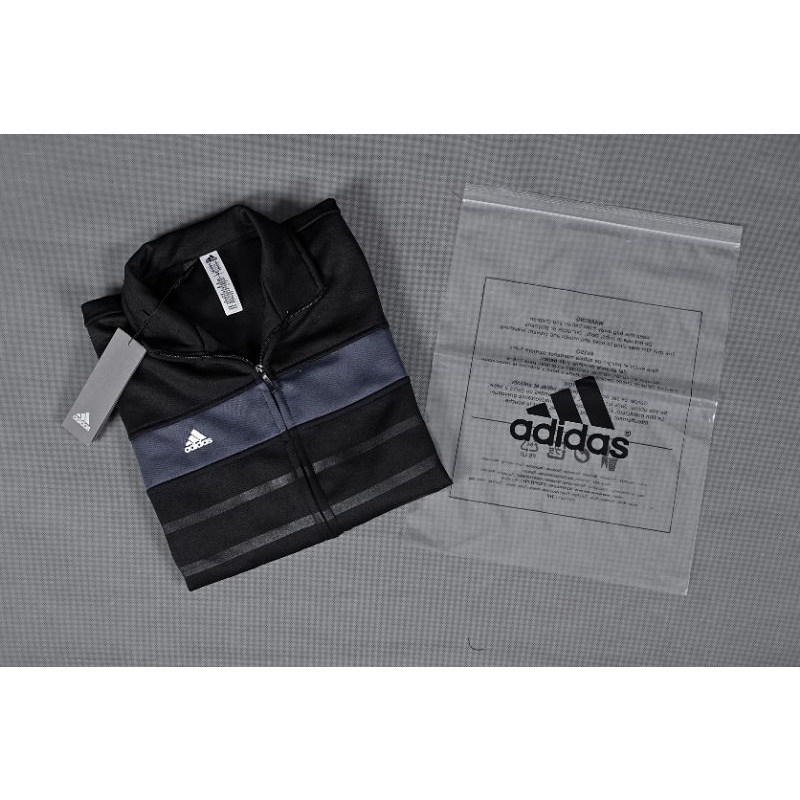 JAKET TRAINING OLAHRAGA ADIDAS AB-16 BLACK HITAM