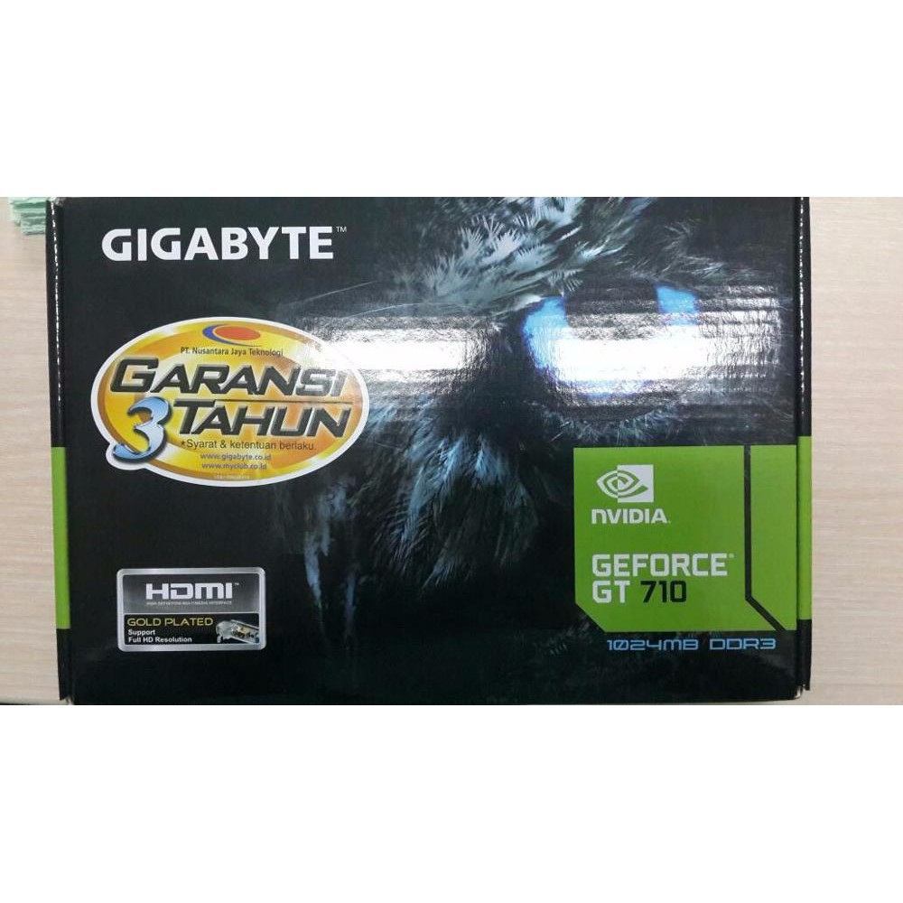 Murah VGA Card Gigabyte Geforce GT710 1 GB DDR3 64 bit PCI E