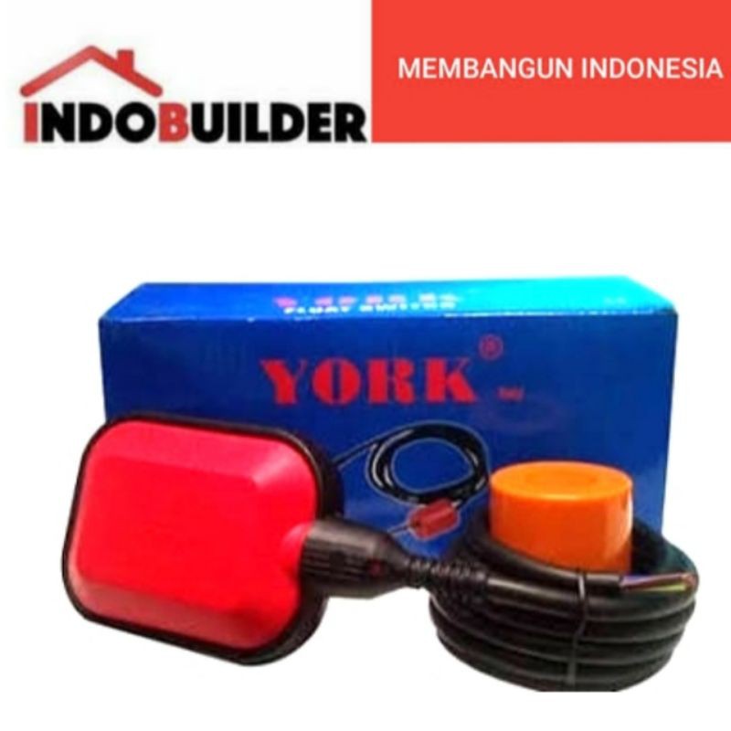 YORK OTOMATIS POMPA CELUP KABEL 2 METER / FLOAT SWITCH FOR SUBMERSIBLE
