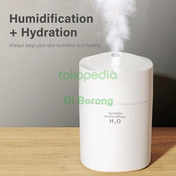 Premium Product Ultrasonic Humidifier Diffuser K5 Car Mini Usb Aromatherapy 220Ml - Paling Diminati