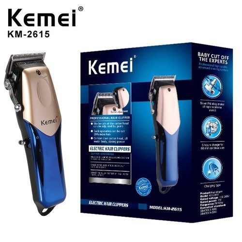 Mesin cukur rambut Km 2615l Rechargeable Electric Hair Clipper