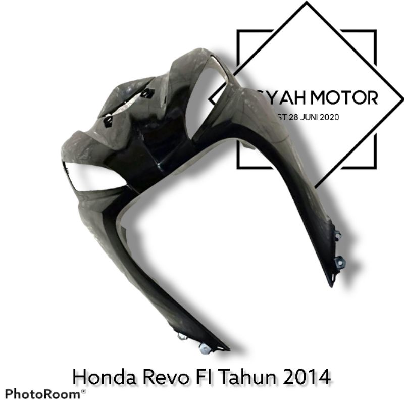 Bodi Halus Honda Revo FI Warna Hitam Tahun 2014