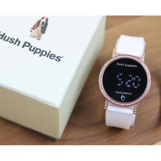 Jam tangan Wanita HushPuppies Digital Bulat hp930 strap rubber