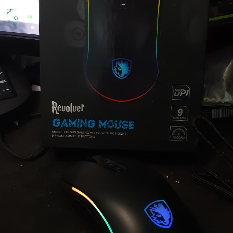 Sades Revolver RGB Macro Gaming Mouse Revolver RGB