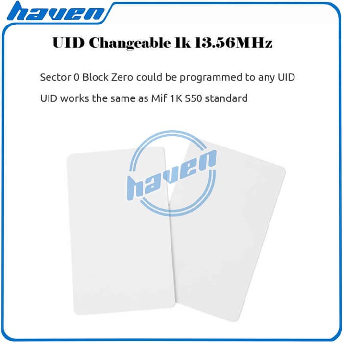 13.56 Mhz Rewritable UID Card Writable Rewritable Clone Duplicate Card