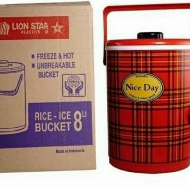 termos nasi/ thermos es / termos 10liter/ termos lion star - 8liter ZY7 9F Dijual Murah