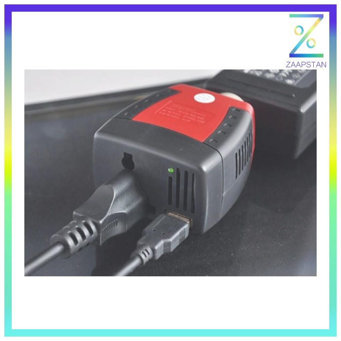 Taffware Power Car Inverter 150W 220V AC EU Plug 5V USB Charger - T150