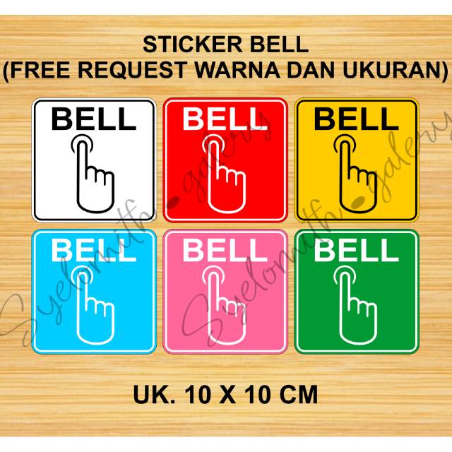 

STICKER BELL - STIKER PENCET BELL WATERPROOF